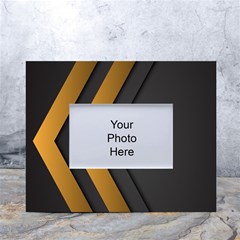 Black Gold Background, Golden Lines Background, Black White Tabletop Photo Frame 4 x6 