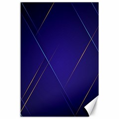 Blue Abstraction Background, Material Design, Paper Canvas 12  X 18 