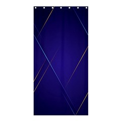 Blue Abstraction Background, Material Design, Paper Shower Curtain 36  X 72  (stall)  by nateshop