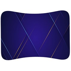 Blue Abstraction Background, Material Design, Paper Velour Seat Head Rest Cushion by nateshop