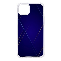 Blue Abstraction Background, Material Design, Paper Iphone 14 Plus Tpu Uv Print Case by nateshop