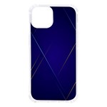 Blue Abstraction Background, Material Design, Paper iPhone 13 TPU UV Print Case Front