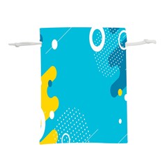 Blue Yellow Abstraction, Creative Backgroun Lightweight Drawstring Pouch (l) by nateshop