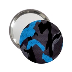 Blue, Abstract, Black, Desenho, Grey Shapes, Texture 2 25  Handbag Mirrors by nateshop