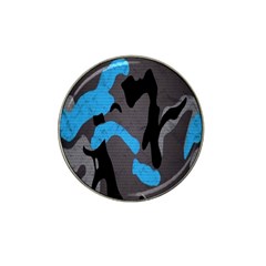 Blue, Abstract, Black, Desenho, Grey Shapes, Texture Hat Clip Ball Marker (4 Pack) by nateshop