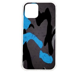 Blue, Abstract, Black, Desenho, Grey Shapes, Texture Iphone 12 Pro Max Tpu Uv Print Case by nateshop