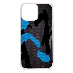 Blue, Abstract, Black, Desenho, Grey Shapes, Texture Iphone 13 Pro Max Tpu Uv Print Case by nateshop