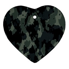 Comouflage,army Heart Ornament (two Sides)