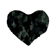 Comouflage,army Standard 16  Premium Heart Shape Cushions by nateshop