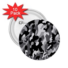 Dark Camouflage, Military Camouflage, Dark Backgrounds 2 25  Buttons (10 Pack) 