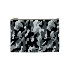 Dark Camouflage, Military Camouflage, Dark Backgrounds Cosmetic Bag (medium) by nateshop