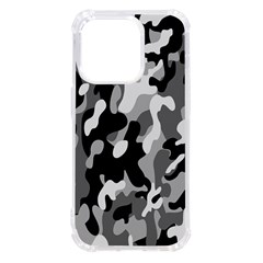 Dark Camouflage, Military Camouflage, Dark Backgrounds Iphone 14 Pro Tpu Uv Print Case by nateshop