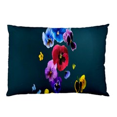 Falling Flowers, Art, Coffee Cup, Colorful, Creative, Cup Pillow Case (two Sides) by nateshop