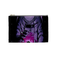 Fingerprint Astro, Amoled, Astronaut, Black, Dark, Oled Cosmetic Bag (medium) by nateshop