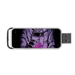 Fingerprint Astro, Amoled, Astronaut, Black, Dark, Oled Portable Usb Flash (two Sides) by nateshop