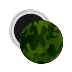 Green Camouflage, Camouflage Backgrounds, Green Fabric 2 25  Magnets by nateshop