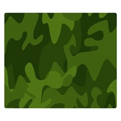 Green Camouflage, Camouflage Backgrounds, Green Fabric Two Sides Premium Plush Fleece Blanket (small) by nateshop