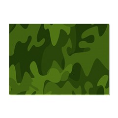 Green Camouflage, Camouflage Backgrounds, Green Fabric Crystal Sticker (a4)