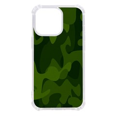 Green Camouflage, Camouflage Backgrounds, Green Fabric Iphone 13 Pro Tpu Uv Print Case by nateshop