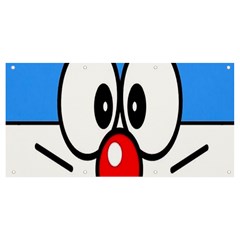 Doraemon Face, Anime, Blue, Cute, Japan Banner And Sign 8  X 4  by nateshop