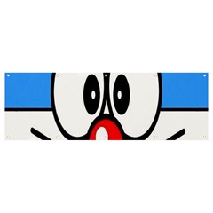 Doraemon Face, Anime, Blue, Cute, Japan Banner And Sign 12  X 4  by nateshop