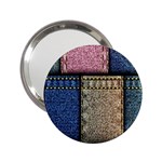 Jeans, Background, Color, Desenho, Shapes, Texture 2.25  Handbag Mirrors Front