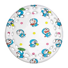 Doraemon Ornament (round Filigree)