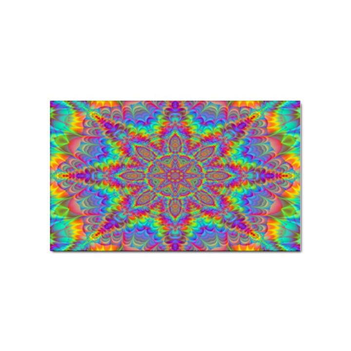 Mandala, Pattern, Abstraction, Colorful, Hd Phone Sticker (Rectangular)