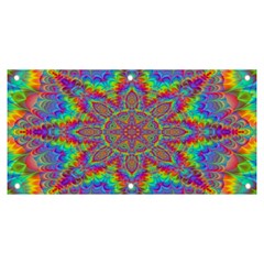 Mandala, Pattern, Abstraction, Colorful, Hd Phone Banner And Sign 6  X 3  by nateshop