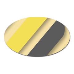 Minimalist, Abstract, Android, Background, Desenho Oval Magnet by nateshop