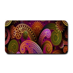 Paisley Pattern, Abstract Colorful, Texture Background, Hd Medium Bar Mat by nateshop