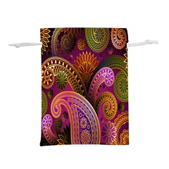 Paisley Pattern, Abstract Colorful, Texture Background, Hd Lightweight Drawstring Pouch (l) by nateshop