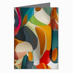 Pattern Calorful Greeting Cards (pkg Of 8) by nateshop