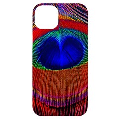 Peacock-feathers,blue 1 Iphone 14 Plus Black Uv Print Case by nateshop