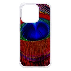 Peacock-feathers,blue 1 Iphone 14 Pro Tpu Uv Print Case by nateshop