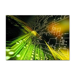 Machine Technology Circuit Electronic Computer Technics Detail Psychedelic Abstract Pattern Sticker A4 (100 pack)