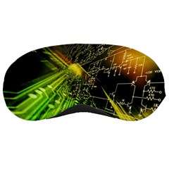 Machine Technology Circuit Electronic Computer Technics Detail Psychedelic Abstract Pattern Sleep Mask by Sarkoni