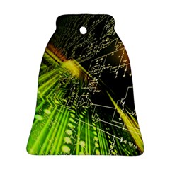 Machine Technology Circuit Electronic Computer Technics Detail Psychedelic Abstract Pattern Ornament (bell)