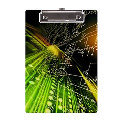 Machine Technology Circuit Electronic Computer Technics Detail Psychedelic Abstract Pattern A5 Acrylic Clipboard