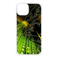 Machine Technology Circuit Electronic Computer Technics Detail Psychedelic Abstract Pattern iPhone 13 TPU UV Print Case