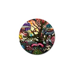 Psychedelic Funky Trippy Golf Ball Marker (10 Pack)