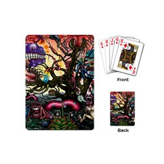 Psychedelic Funky Trippy Playing Cards Single Design (mini)