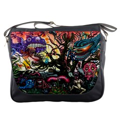 Psychedelic Funky Trippy Messenger Bag