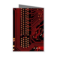 Technology Computer Circuit Mini Greeting Cards (pkg Of 8) by Sarkoni