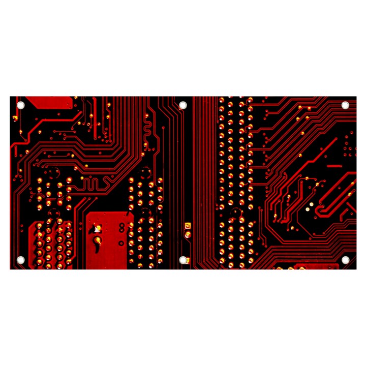 Technology Computer Circuit Banner and Sign 4  x 2 