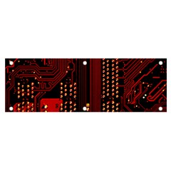 Technology Computer Circuit Banner And Sign 6  X 2  by Sarkoni