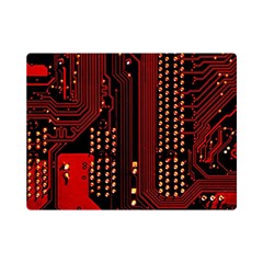 Technology Computer Circuit Premium Plush Fleece Blanket (mini) by Sarkoni