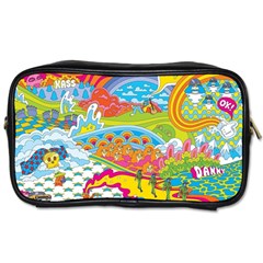 Vintage 1960s Psychedelic Toiletries Bag (two Sides)