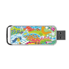 Vintage 1960s Psychedelic Portable Usb Flash (one Side) by Sarkoni