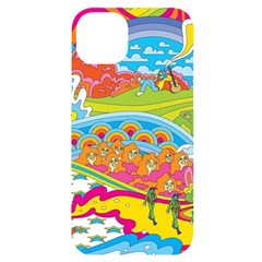 Vintage 1960s Psychedelic Iphone 14 Plus Black Uv Print Case by Sarkoni